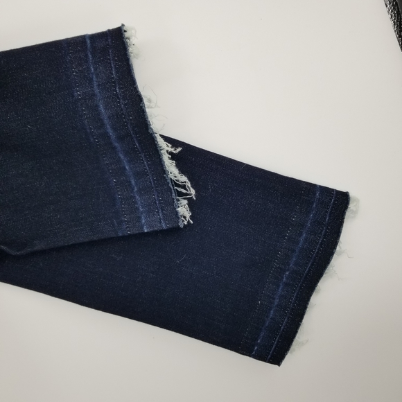 NWT Prana Morrison Raw Hem Crop Jean Rinse Dark Wash Size 4/27 - Picture 5 of 11